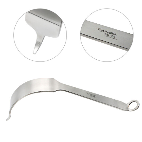 Single Prong Broad Acetabular Retractor